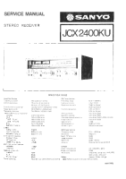 Sanyo JCX-2400KU - Service Manual